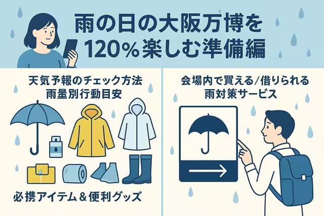 雨の日の大阪万博を120％楽しむ準備編