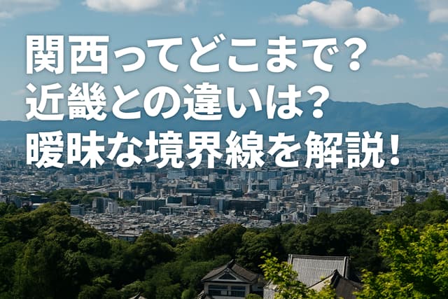 関西ってどこまで？近畿との違いは？曖昧な境界線を解説！