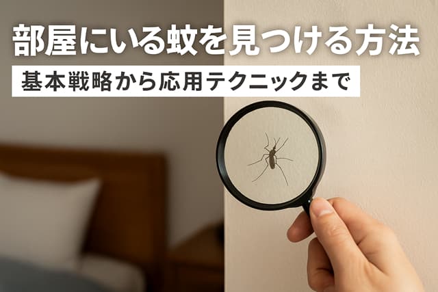 部屋にいる蚊を見つける方法｜基本戦略から応用テクニックまで